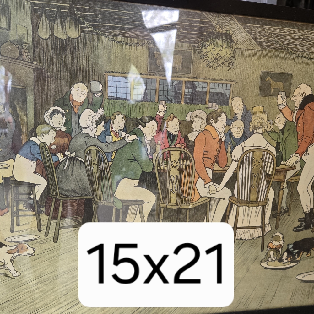 Vintage Tavern Scene Art Print